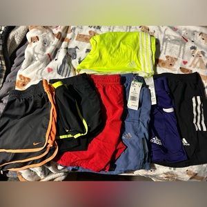 Nike and Adidas shorts size LARGE